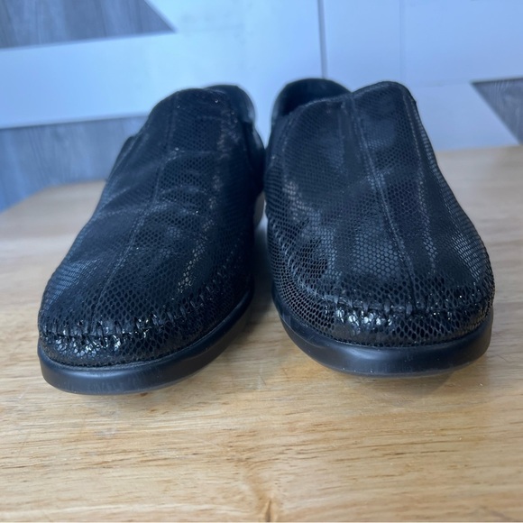 179. NEW SAS Shoes Dream Slip On Loafer Black Snake 9M - Picture 3 of 7